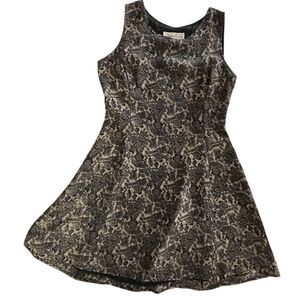 Geoffrey Beene Sport Dress Womens Size 2 Black Floral Sleeveless Lined Pullover‎
